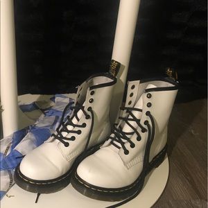 White Doc Martins